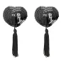 Preview: Pailletten-Nipplepatches Schwarz – Coquette Chic Desire