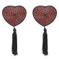 Preview: Rot Schwarze Nipplepatches | Coquette Chic Desire