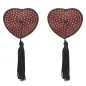 Preview: Rot Schwarze Nipplepatches – Coquette Chic Desire