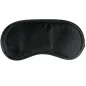 Preview: Black fabric sleep mask, lightly padded, against a white background.