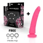 Preview: Harness + Dong Rosa Silikon 17 X 3cm – Delta Club