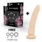 Preview: Harness + Dong Fleisch Silikon 20 X 4cm – Delta Club