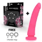 Preview: Harness + Dong Rosa Silikon 23 X 4,5cm – Delta Club