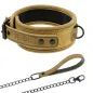 Preview: Neoprengefüttertes Halsband Mit Leine – Fetish Submissive