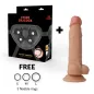 Preview: Strap On Jude Flüssigsilikon Mit 3 Ringen Gratis – Cyber Silicock