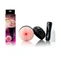 Preview: Sexspielzeug-Set mit Verpackung, Vibrator, Flasche und schwarzem Gehäuse auf weißem Hintergrund.