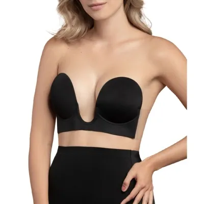 Nahtloser U-Style Bra - Schwarze Grösse A – Bye Bra