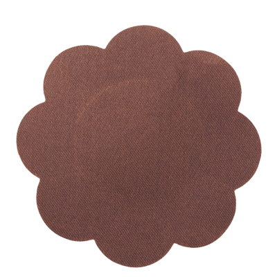 Blumen Nipplepatches 3 Stk. Dunkelbraun M