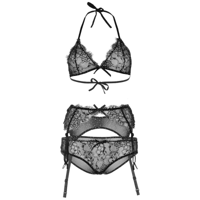 Shinny Dreiteiliges Set M | Leg Avenue
