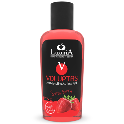 Voluptas Essbares Massagegel Erdbeere 100ml | Luxuria