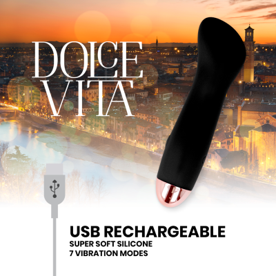 Vibrator 1 Schwarz 7 Modi | Dolce Vita