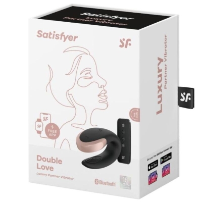 Double Love Luxury Partnervibrator Schwarz | Satisfyer