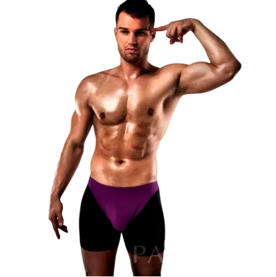 Boxer 009 Lila / Schwarz S/M – Passion