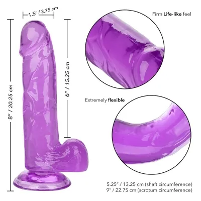 Queen Dildo Lila 15,3cm – Calex