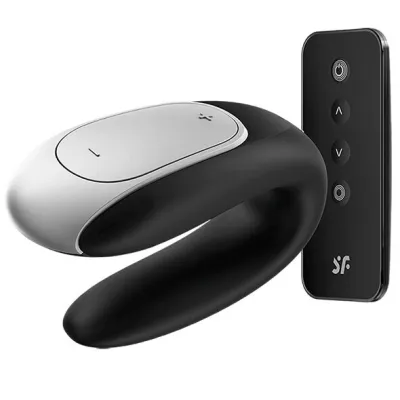 Double Fun Partnervibrator Schwarz – Satisfyer
