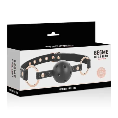Ball gag vegan leather – Begme Black Edition