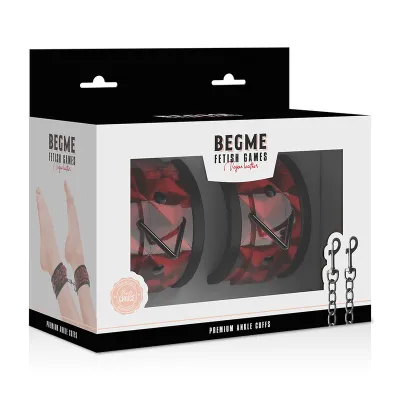 Ankle leather restraint – Beg Me Red Edition