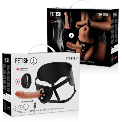 Harness Mit Fernbedienung Dildo Watchme L Technologie | Cyber Strap