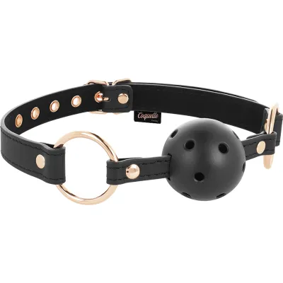 Fantasy Atmungsaktiver Veganer Lederknebel – Coquette Chic Desire