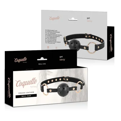 Fantasy Atmungsaktiver Veganer Lederknebel – Coquette Chic Desire