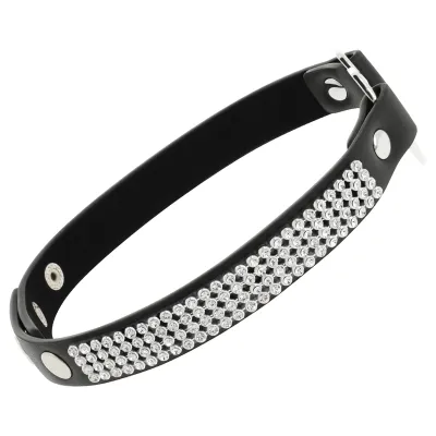 Veganes Leder Halsband Mit Herz – Coquette Chic Desire