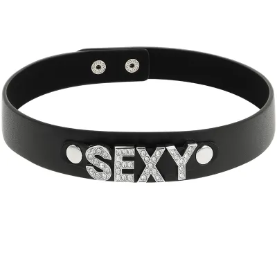 Sexy Veganes Lederhalsband – Coquette Chic Desire