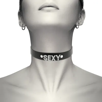 Sexy Veganes Lederhalsband – Coquette Chic Desire