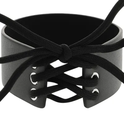 Veganes Leder Halsband – Coquette Chic Desire