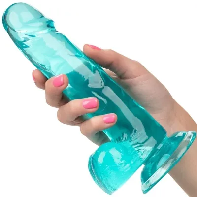Queen Dildo Blau 15.3cm – Calex