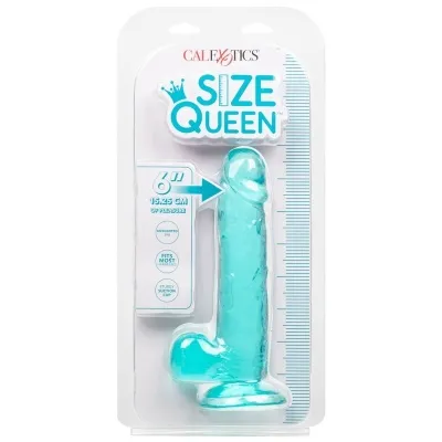 Queen Dildo Blau 15.3cm – Calex