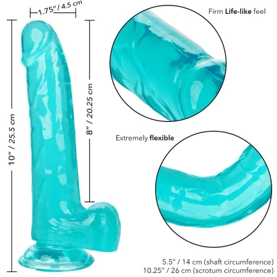 Queen Dildo Blau 20,3cm | Calex