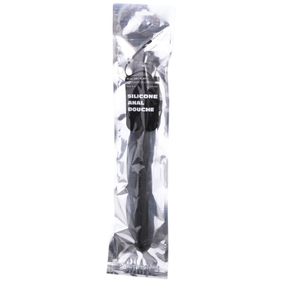 Analdusche Aus Silikon Mit Perlen 27cm | All Black