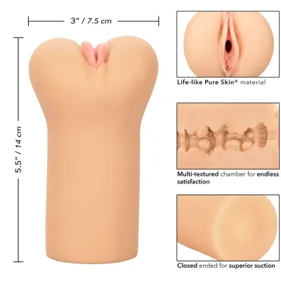 Boundless Vulva Masturbator Light Tone – Calex