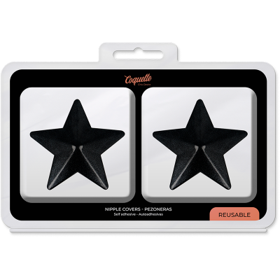 Nipplepatch Mit Schwarzen Sternen | Coquette Chic Desire verpackung
