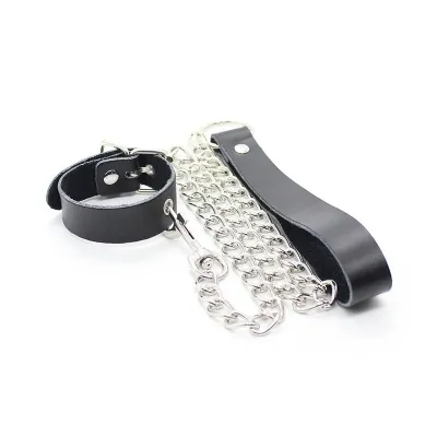 Penis Necklace and Leather Bracelet with Metal Cord – Ohmama