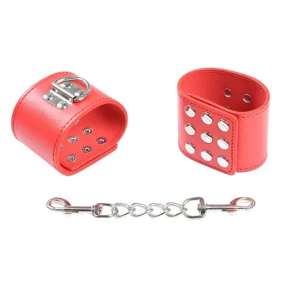 Red Handcuffs with Snap Closure – Ohmama