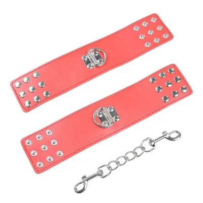 Red Handcuffs with Snap Closure – Ohmama