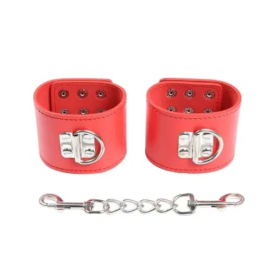 Red Handcuffs with Snap Closure – Ohmama