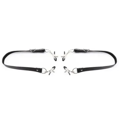 Clitoral clamps with leg straps – Ohmama