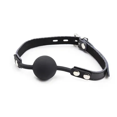 Silicone Ball Gag with Leather Belt – Ohmama