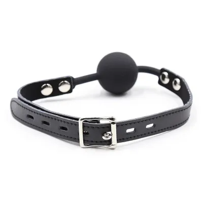 Silicone Ball Gag with Leather Belt – Ohmama