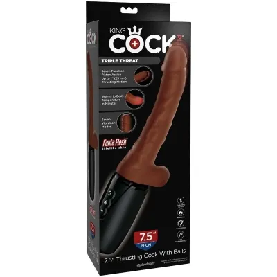 Thrusting Cock Mit Eiern Braun – King Cock