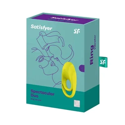 Spectacular Duo Ring Vibrator Gelb – Satisfyer