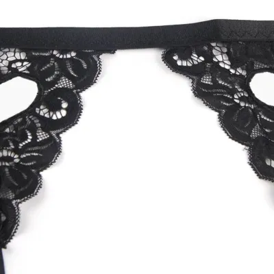 Three-piece set bra + garter belt + thong S/M – Subblime