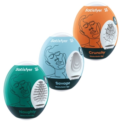 3 Masturbator Eier - Frech, Savage & Crunchy | Satisfyer