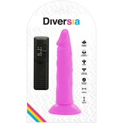 Flexible Vibrating Dildo 23cm Purple – Diversia