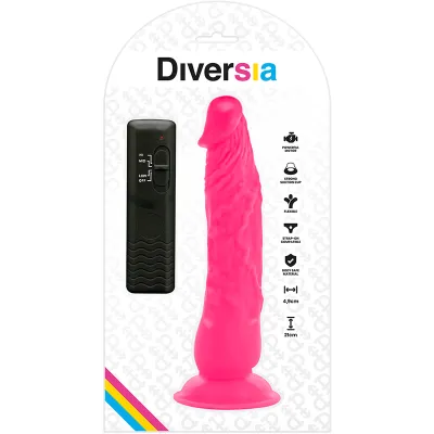 Flexibler Vibrierender Dildo 21cm Rosa – Diversia