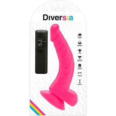 Flexibler Vibrierender Dildo 21,5cm Lila | Diversia
