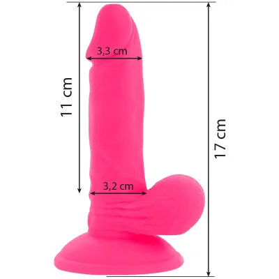 Flexibler Vibrierender Dildo 17cm Rosa – Diversia