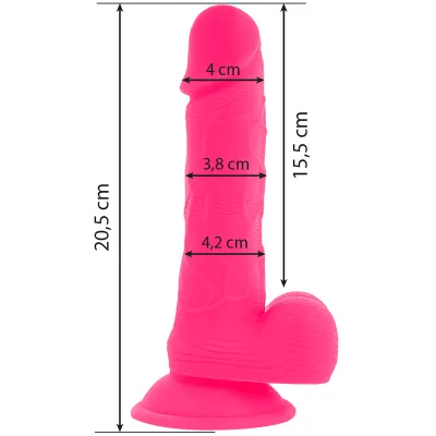 Flexibler Vibrierender Dildo 20,5cm Rosa – Diversia